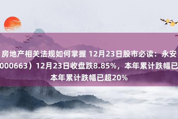 房地产相关法规如何掌握 12月23日股市必读：永安林业（000663）12月23日收盘跌8.85%，本年累计跌幅已超20%