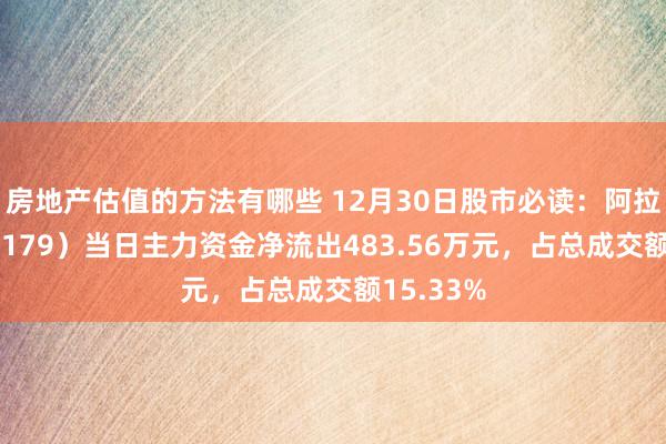 房地产估值的方法有哪些 12月30日股市必读：阿拉丁（688179）当日主力资金净流出483.56万元，占总成交额15.33%