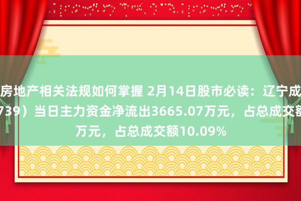 房地产相关法规如何掌握 2月14日股市必读：辽宁成大（600739）当日主力资金净流出3665.07万元，占总成交额10.09%