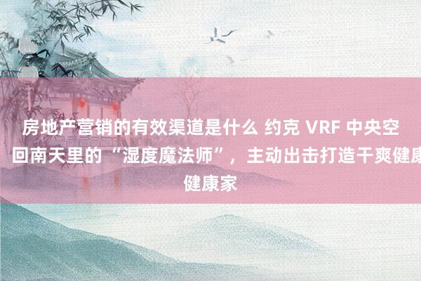 房地产营销的有效渠道是什么 约克 VRF 中央空调：回南天里的 “湿度魔法师”，主动出击打造干爽健康家